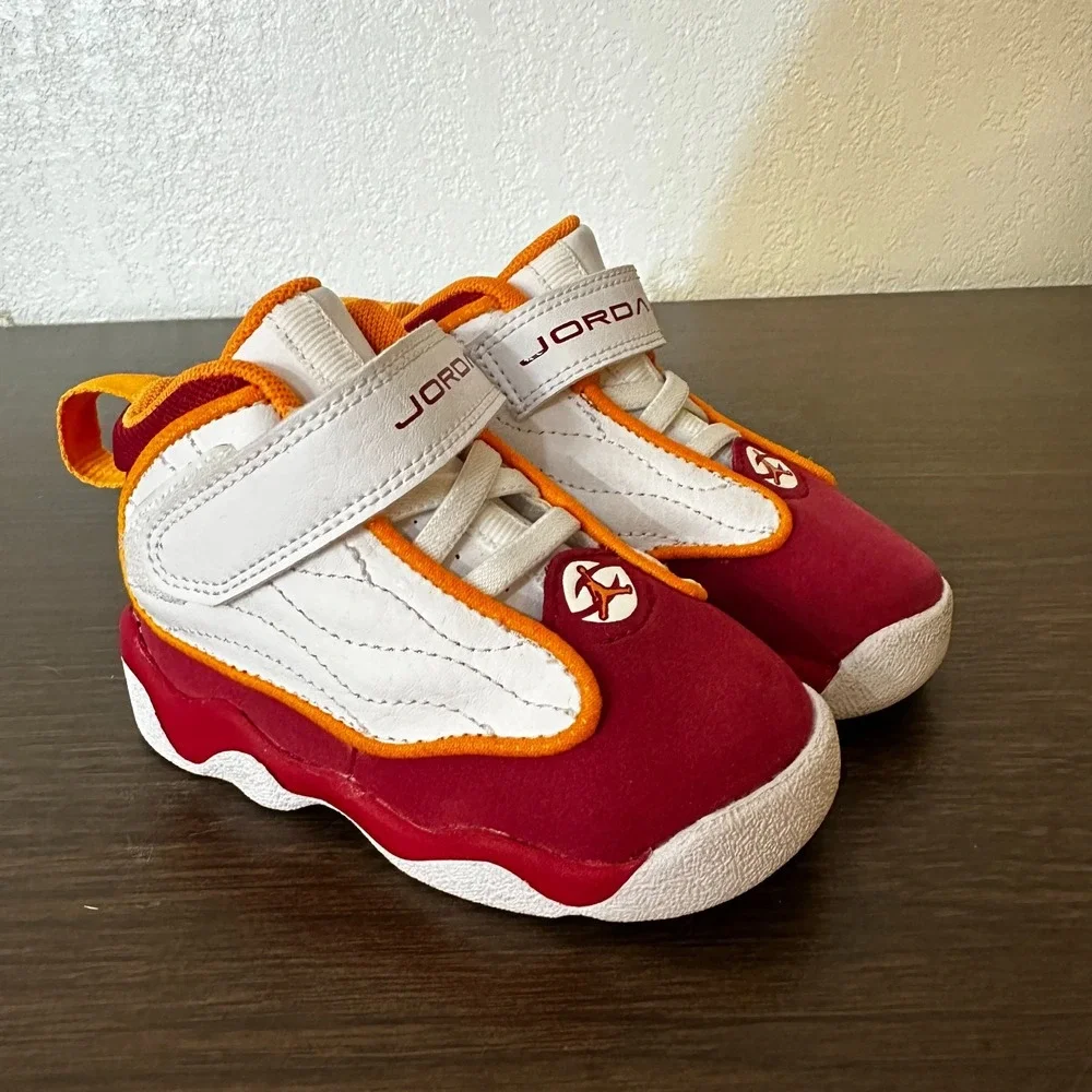JORDAN PRO STRONG(TD) WHITE/VIVID ORANGE DC7910 168 SIZE 5C